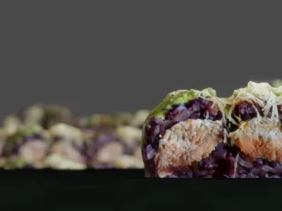 Real 3D scanned special Sushi Roll with Tuna 3D model