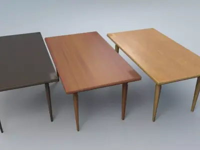 Table1  for interior cafe and kitchen Free low-poly 3D model