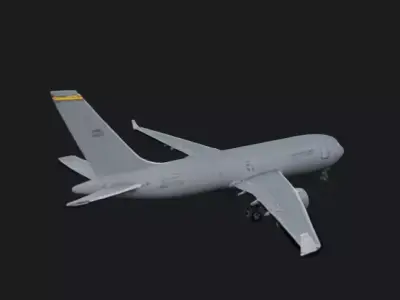 Military Aerial Refueling Tanker Aircraft 3D Model 3D model