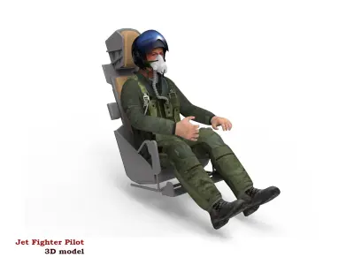 Jet Fighter Pilot 3D model