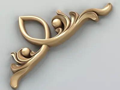Corner decor 018 Free 3D model