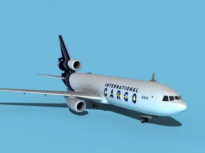 McDonnell Douglas MD-11 International Cargo 3D model
