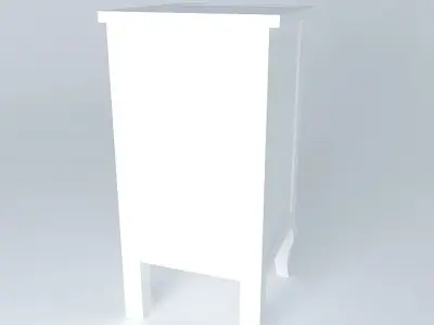 Nightstand with drawer Free 3D model
