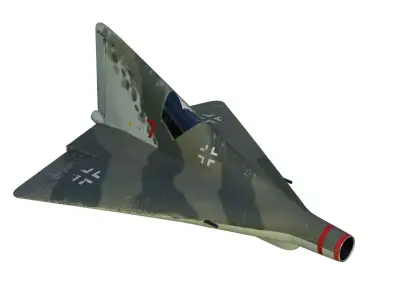 Lippisch P 13 Nazi coal plane 3D model