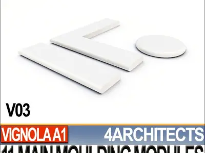 80 Architecture Moulding Modules Collection Revit STL Print 3D print model