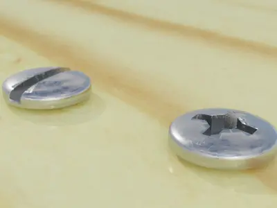 screws and bolts 3D model