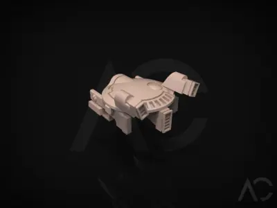 Gun Drone AC Free 3D print model