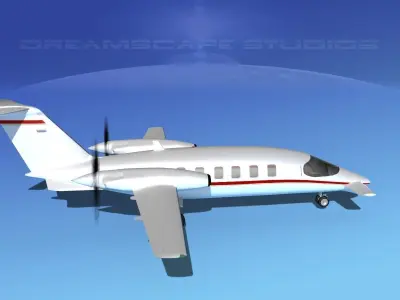 Piaggio Avanti P180 V05 3D model
