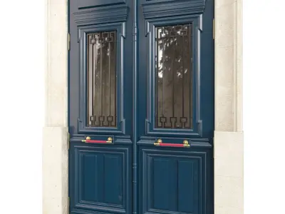 Entrance classic door 104 3D model