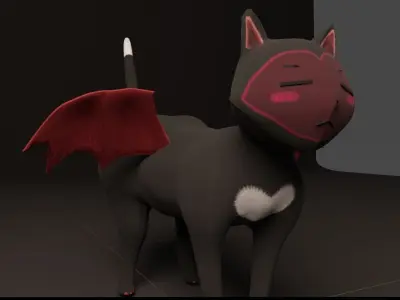 Weird Cat 3D model