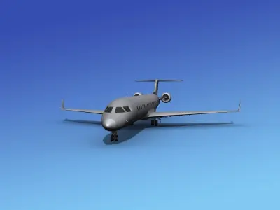 Bombardier CRJ700 Bare Metal 3D model
