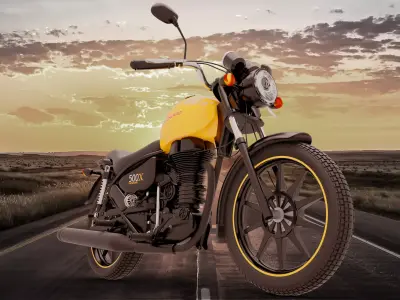 Royal Enfiled Thunderbird 500x 3D model 3D model