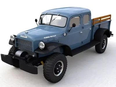 DODGE POWER WAGON CREW CAB 1946 3D model