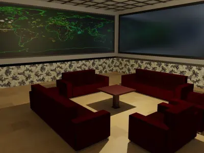 Military Bunker Low-poly 3D model