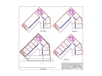 2D Plan for shopping complex 3D print model