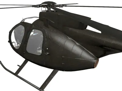 MD MH-6 Little Bird 3D model