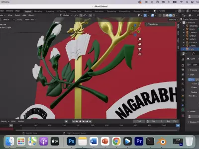 3D Logo Akademi Militer Free 3D model