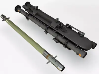 AIM-92 Stinger Launcher Low-poly 3D model