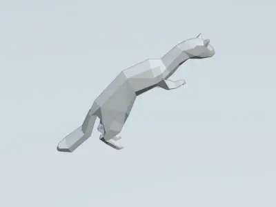 weasel Low-poly 3D model