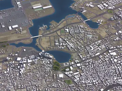 Jeddah Low-poly 3D model