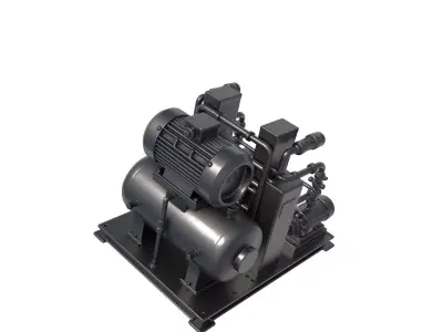 Industrial Sci Fi Engine - science fiction Engine - engine 3D print model get