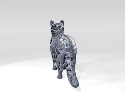 Cat Dust Voronoi 3D model