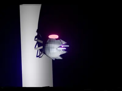 SIFI Robot Spider Low-poly 3D model