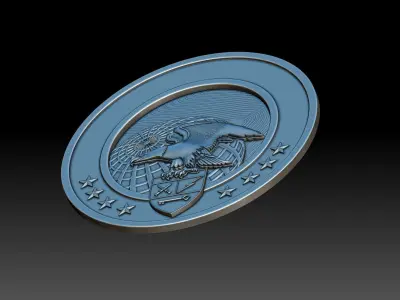 EAGLE AND THE WORLD 3D print model