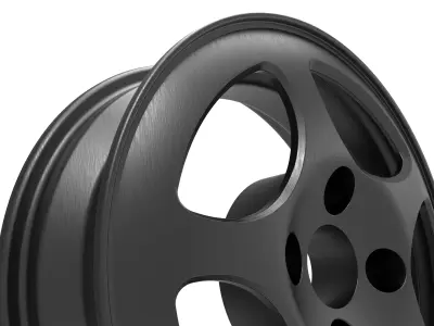 Car Rim - 5-spoke 3D model