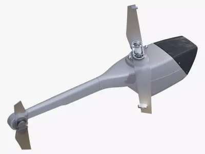 RC Helicopter Recon Drone M1 3D model