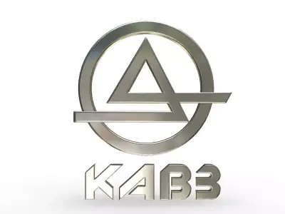 kavz logo 3D model