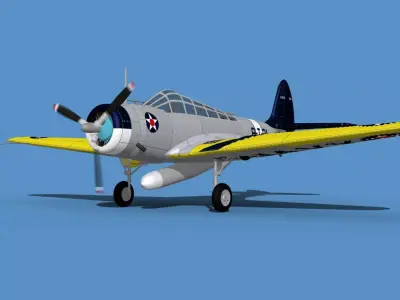 Douglas TBD-1 Devestator V04 3D model