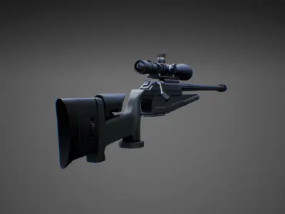Weapons pack 01 with character animations 3D model