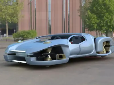 Total Recall Hover Car 2084 3D model