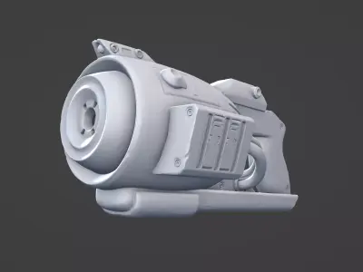 Stylized Blaster 3D print model
