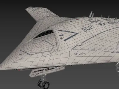 Northrop Grumman X-47B UCAV Drone 3D model