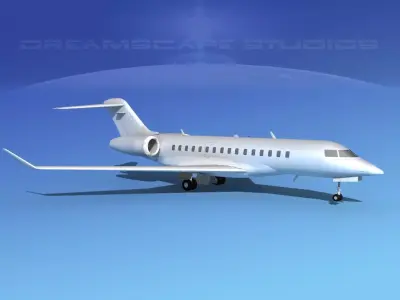 Global Express 8000 Bare Metal 3D model
