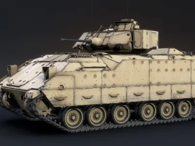 M2A2 Bradley Low-poly 3D model