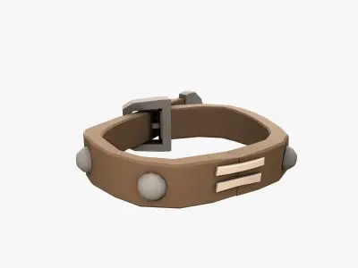 Cartoon belt lowpoly vr ar  Low-poly 3D model