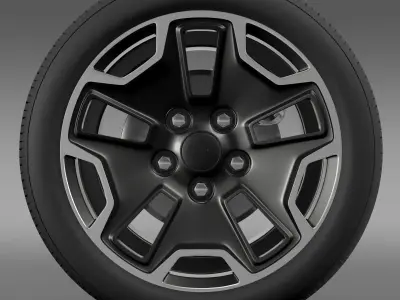 Jeep Wrangler Rubicon aniversary wheel 3D model