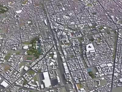 Hsinchu Low-poly 3D model