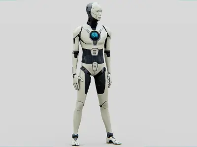 HUMANOID ORPHEUS-C  Rigged for Unreal Engine - Unity - MIXAMO  3D model