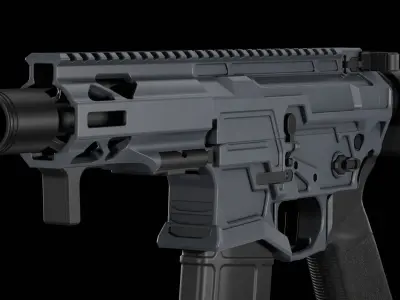 Quentin Defense ARQ - 15 Low-poly 3D model