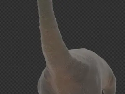 Brachiosaurus dinosaur Low-poly 3D model