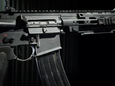 PBR - HK 416 Assault Rifle  - Game-Ready 3D Asset Low-poly 3D model