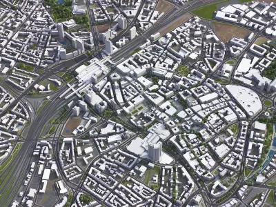 Essen Low-poly 3D model