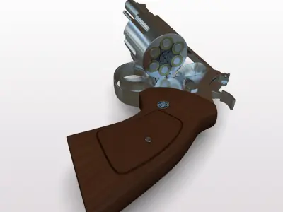 44 Magnum Handgun 3D model