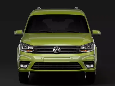 Volkswagen Caddy Maxi 2018 3D model