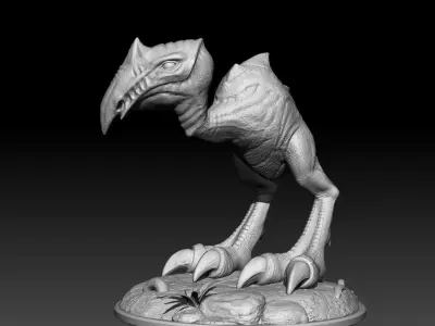 Scavenger bird Free 3D print model