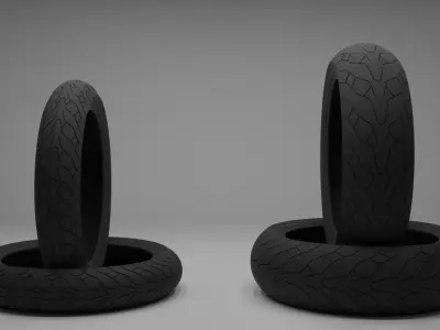 Tire MOTO DS4 3D model